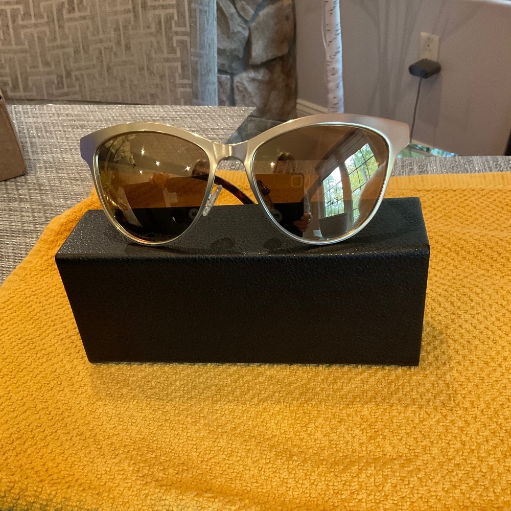 Cole Haan gold polarized sunglasses